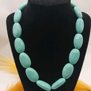Aqua Breeze Large Stone Statement Necklace