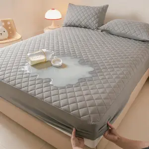 [Mother's Day Gift]Waterproof Mattress Protector,  Mattress Pad Noiseless with Deep Pocket, Soft Breathable Dirt-Proof Bed Mattress Cover Washable for Home, Bedroom, Hotel，Pillowcase not included tiktokshopspringglowup