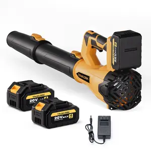TANLOOK High-Power Electric Leaf Blower - 580 CFM 160 MPH, 2×4Ah Batteries Included, Speed Adjustable - High Airflow for Blowing Leaves & Snow - Ideal Garden Tool for Autumn/Winter Care HC1