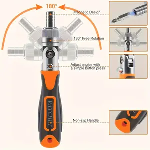 38-in-1 ratchet screwdriver set for easy home repairs and DIY projects, ideal tool for mechanical enthusiasts