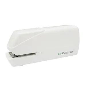 EcoElectronix Portable Automatic Electric Stapler Pro 30-Sheet Capacity Jam-Free Quiet Operation AC Adapter Battery Powered Black