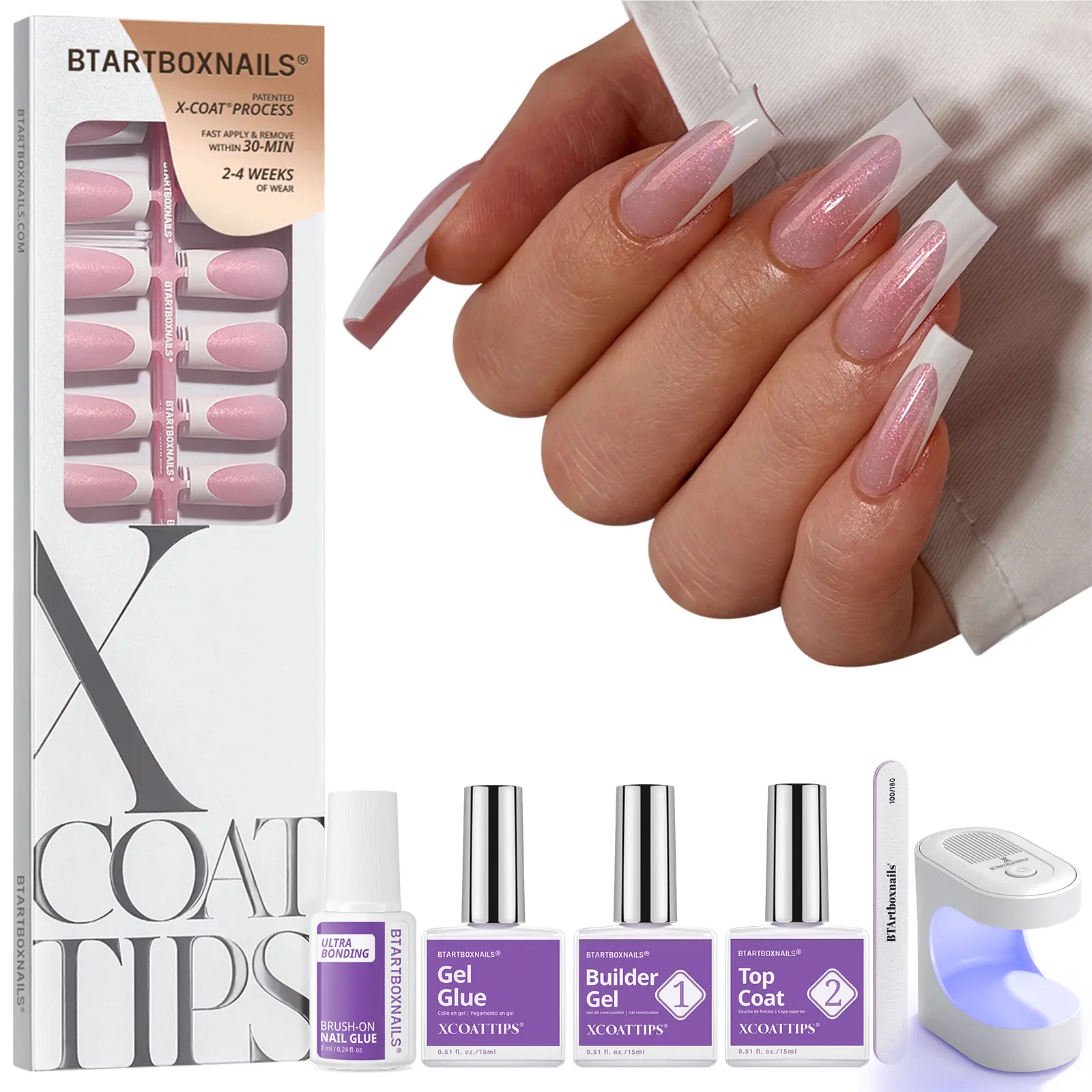 BFSFJ-L-square-kit-Glitter pink