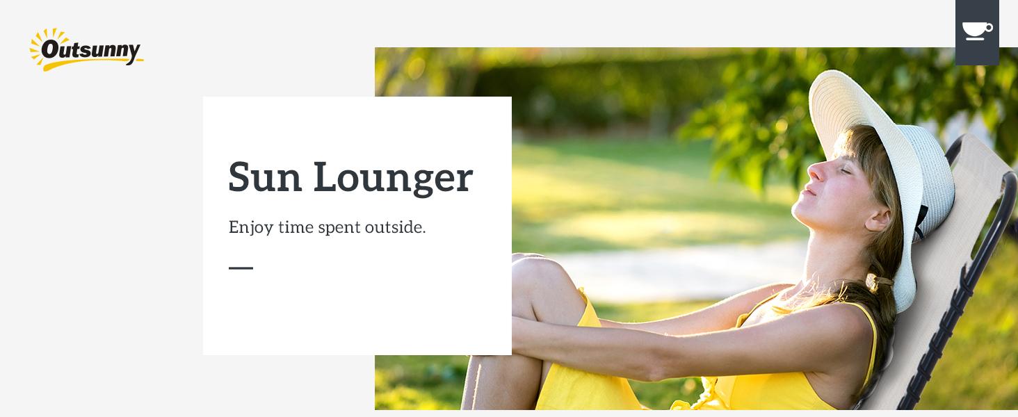 Outsunny Folding Chaise Lounge Chair Set of 2, Patio Sun Tanning Chair, Outdoor Chaise Lounger with Reclining Back, Breathable Mesh Seat for Beach, Poolside