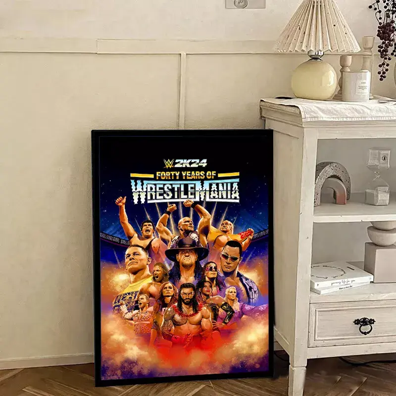 WWE 2K24 Forty Years of WrestleMania Edition Poster
