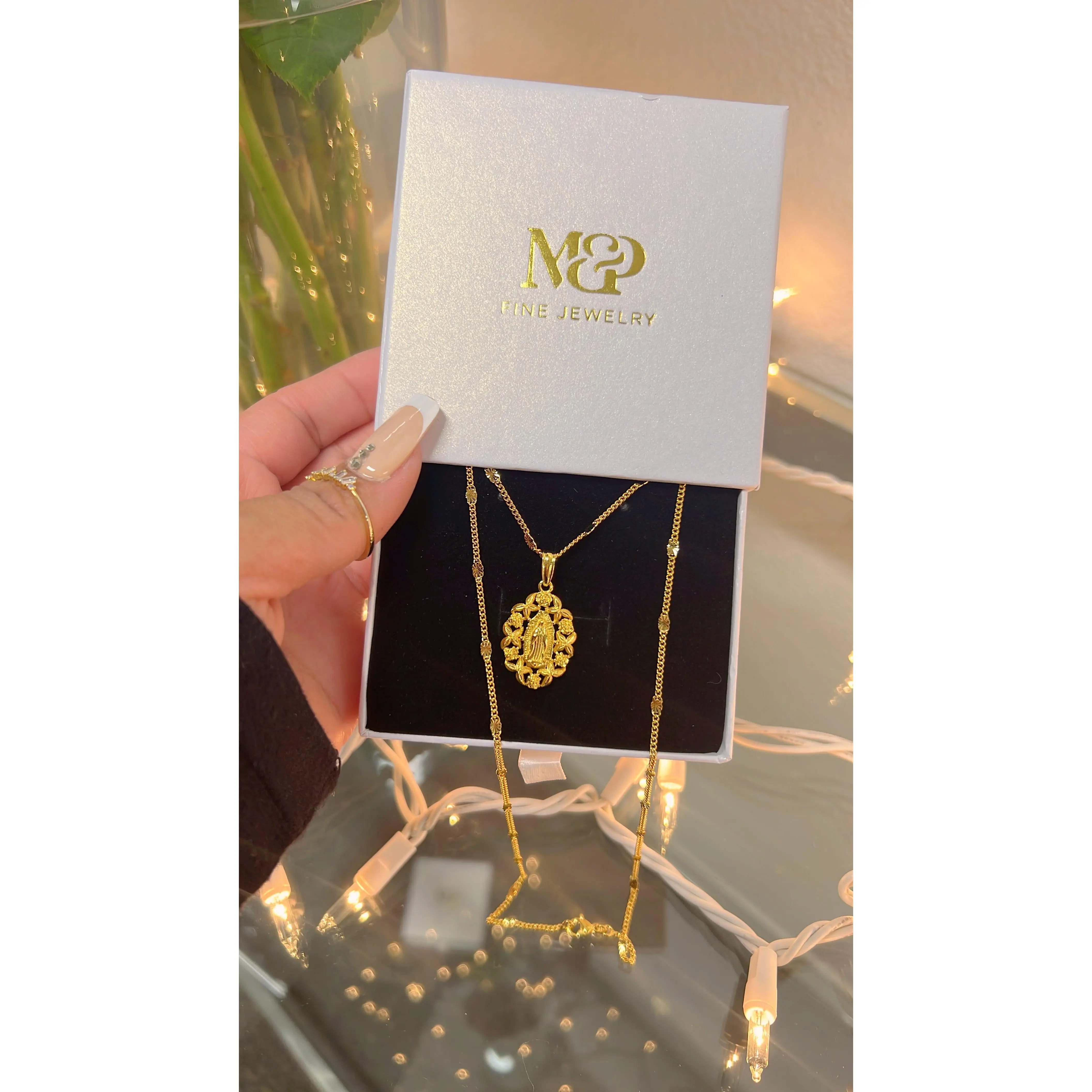24K Virgin de Guadalupe Necklace