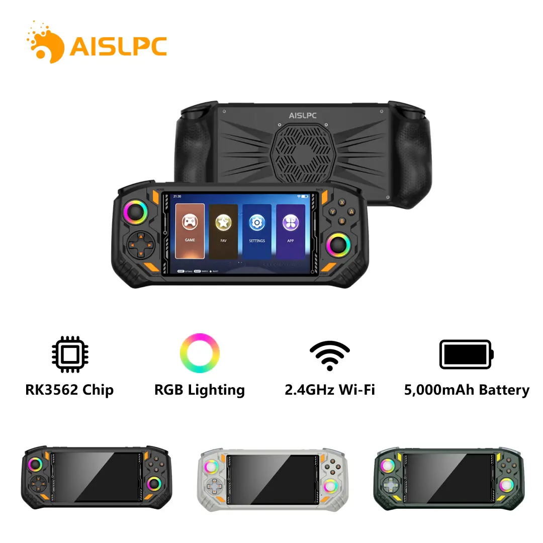 AISLPC RG52 Mini Retro Handheld Game Console, Powerful RK3562 Quad-Core Performance Arcade Video Game Device