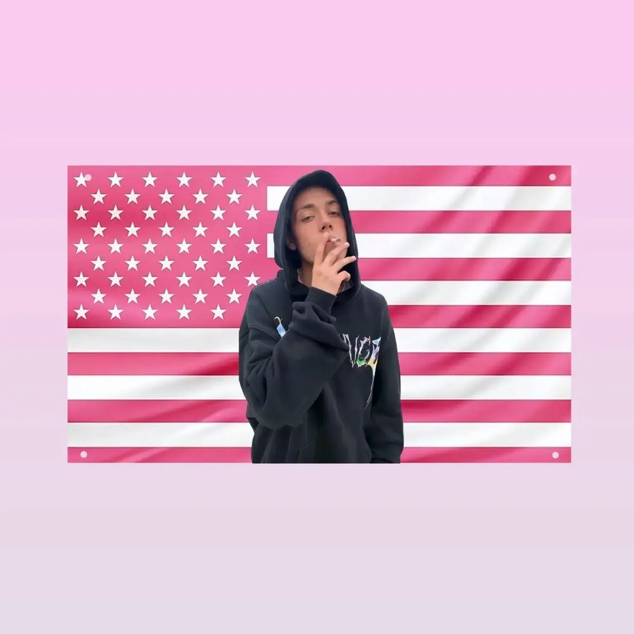 Carl Gallagher Pink Flag | Shameless Wall Tapestry | TV Series Bedroom Decor | Aesthetic Room Banner Gift