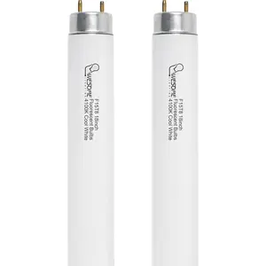 18 Inch F15T8/CW Fluorescent Light Bulb, 4100K Cool White, T8 15 Watts Fluorescent Bulb, Replacement Tube for Counter and Cabinet Fixture, G13 Base - 2 Pack