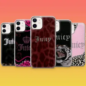 Juicy Couture Phone Case Y2K Luxury Fashion Compatible with iPhone 17, 16, 15, 14, 13, 12, 11, X & Galaxy.