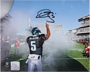 Donovan McNabb Philadelphia Eagles Autographed 8" x 10" Smoke Entrance Photograph - Fanatics Authentic Certified