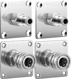 PWACCS Pressure Washer Handheld  Holder, Foam Cannon Holder, 1/4" Quick Connect Foam Cannon Wall Mount, Foam Wand Storage Rack Wall Mount Tool Holder for Organize and Store Power Washing Accessories, 4 Pack, ChristmasGift