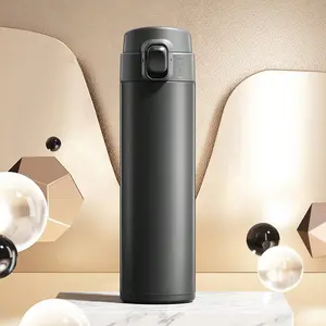 Stainless Steel Vacuum Flask, 1 Count Double Layer Insulated Water Bottle, Leak-proof Heat Resistant Water Bottle for Home Office School, Leakproof Insulated Tumbler