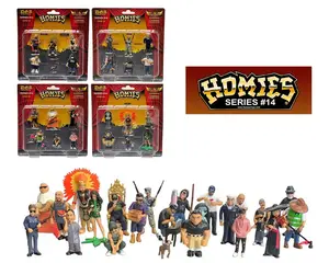 Homies Figures Series 14 Assortment Set of 6 Collectible 1.75-Inch Figures Hot Wheels Collectors Accessories