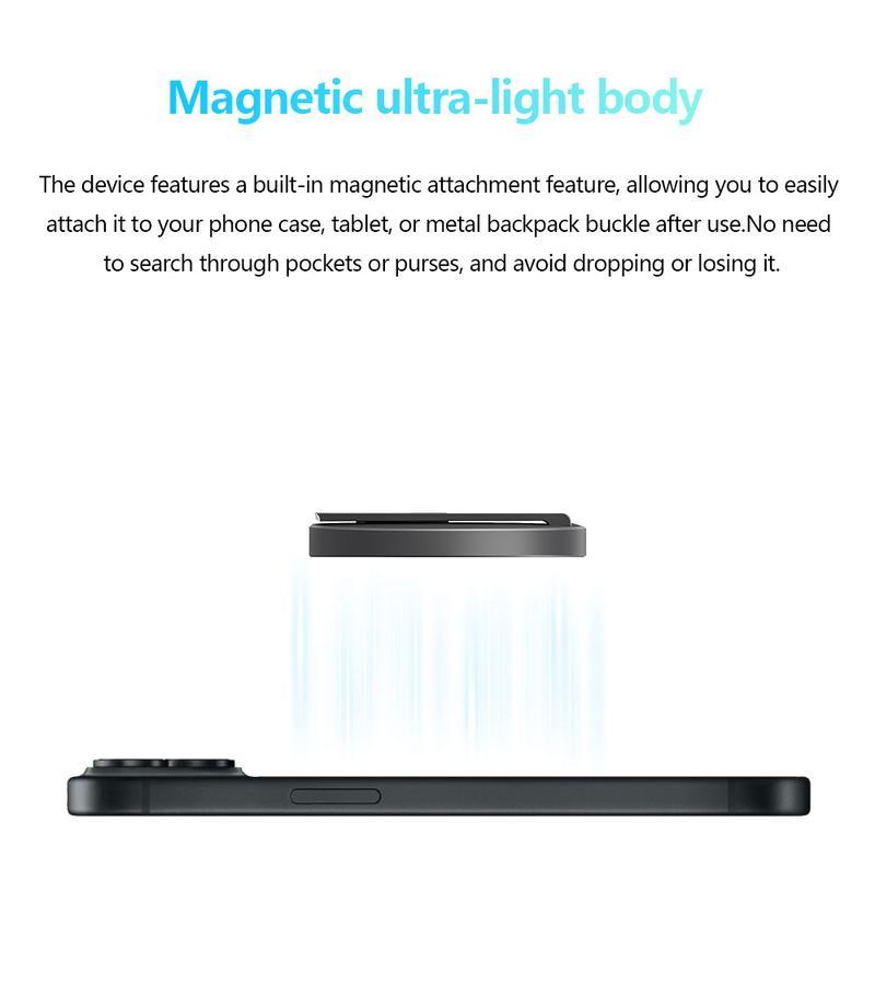 AI Translator Voice Recorder Note Recorder, Translation 146+ languages with Real-time Translation, Supports Video and Voice Call Translation, Magnetic Phone Holder,  Travel Socializing Lectures Meetings Interviews