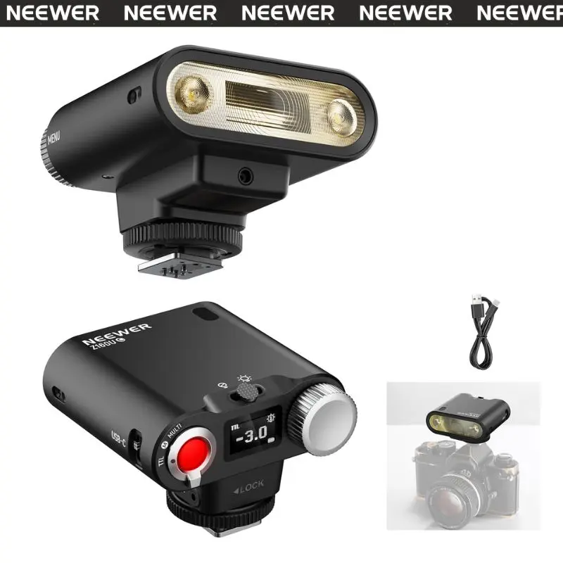 Spotlight Artcise VW64 Pour Appareil Photo – Lampe LED Avec Support Adaptable Sony Nikon
