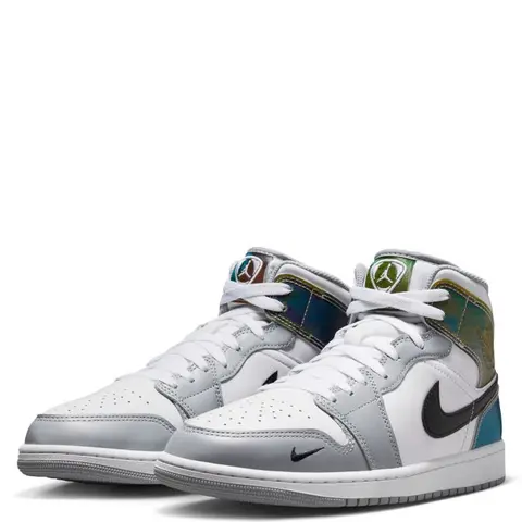 Men's Nike Air Jordan 1 Mid SE Smoke Grey Multicolor IV2416-902 Men's Shoes New