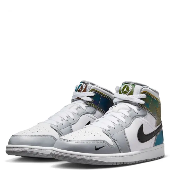 Nike Air Jordan 1 Mid SE Smoke Grey Multicolor IV2416-902 Men's Shoes NEW