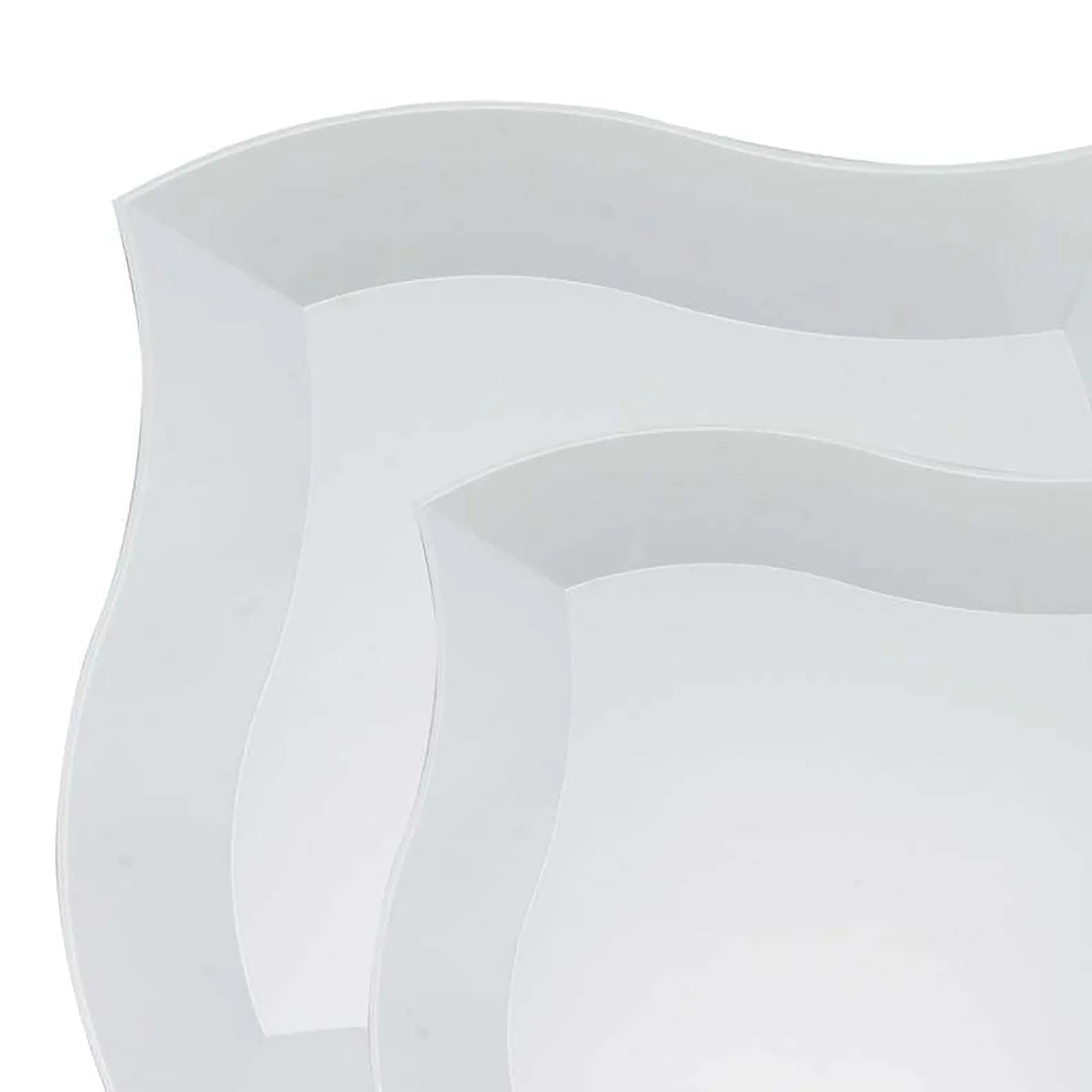White Wave Plastic Dinnerware Value Set