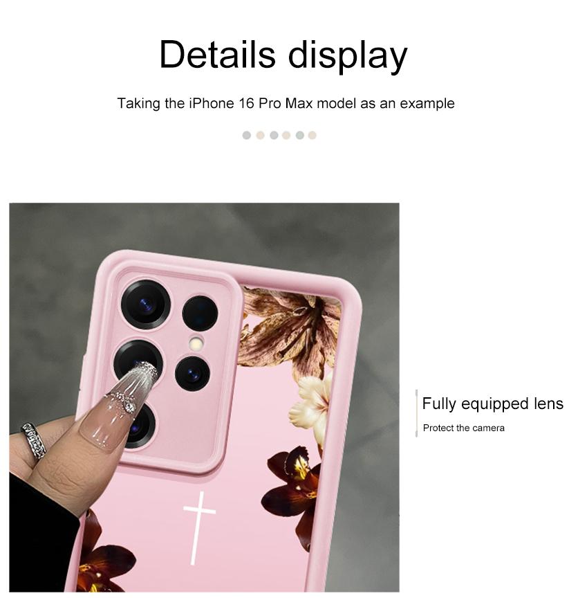 Cross-themed cruciferous Bible verse phone case featuring Jesus; “God is within it”; compatible with Samsung Galaxy S26/S25 and iPhone 17/16/15/14/13/12/11 series; minimalist color scheme.