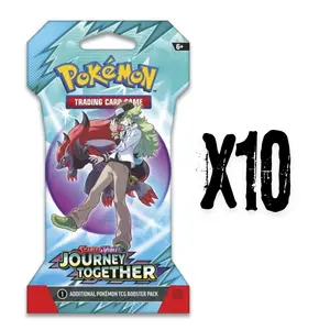 10x Pack Pokemon TCG: Journey Together Sleeved