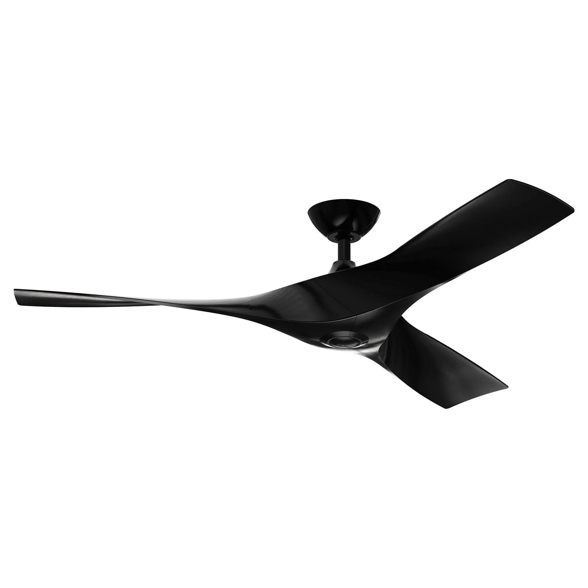 52" Windmill Industrial Ceiling Fan with Remote, DC Motor Reversible Downrod Mount
