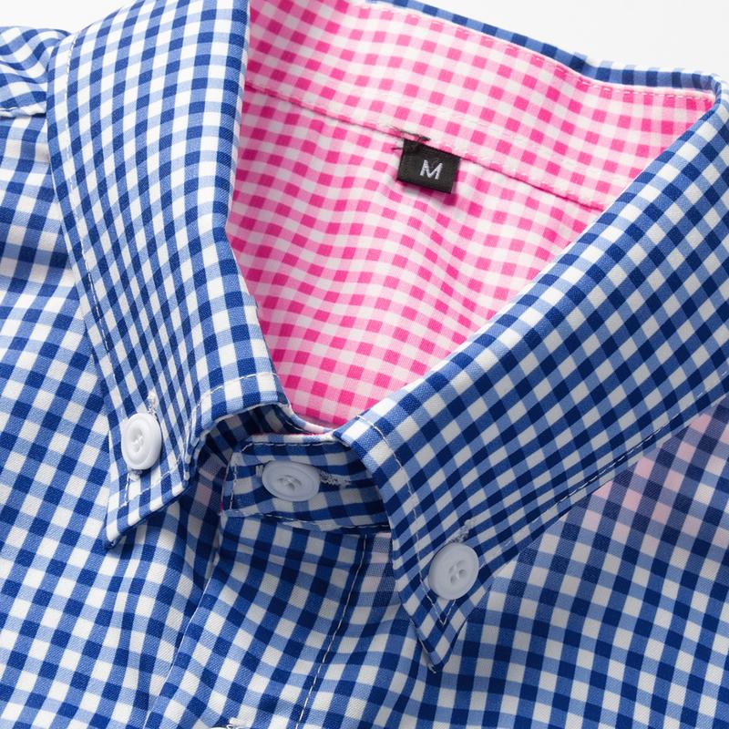 Men's Plaid Short Sleeve Casual Comfortable Shirt for Spring Summer Autumn Winter Vacation Outdoor Wear