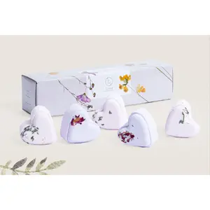 Set of 5 Heart Shaped Shower Steamers Package  - in a Gift Box - Can be personalized