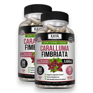 2 Pack Caralluma Fimbriata 1200mg Capsules, Natural Appetite Support, High Potency Herbal Supplement, 120 Capsules Total