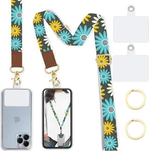 Phone Lanyard Wrist Strap Crobody Adjustable, Cell Phone Lanyard for Around The Neck Shoulder Wristlet Strap