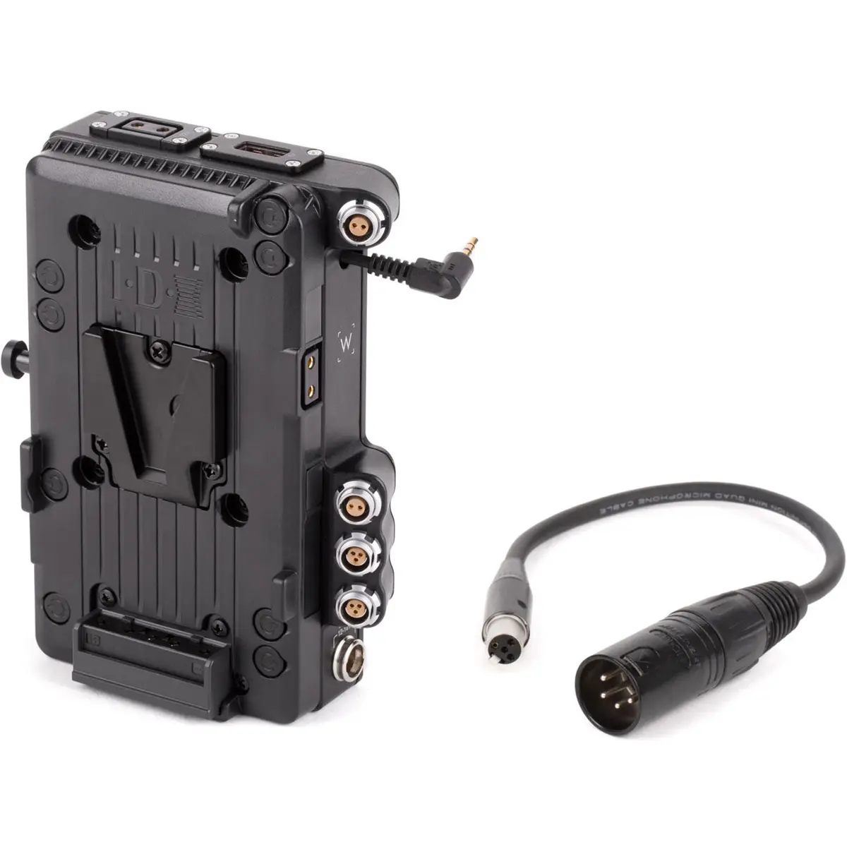 Wooden Camera D-Box V-Mount Battery Plate, Durable Rear Accessory for Blackmagic URSA Mini/Mini Pro Camera with Secure Cable Connection, Accessories, Mounting Plate