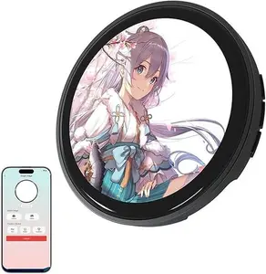 Electronic Anime Pin with HD Touchscreen, Digital Photo Pixel Display, Custom KawaiiBadge, Christmas Gift, Unique Collectible, PinIncluded