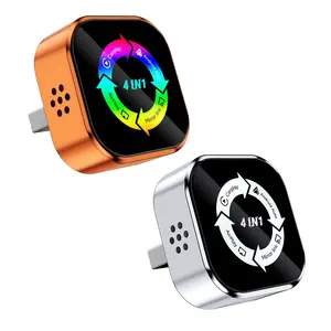 4-IN-1 latest car adapter with wireless CarPlay Android auto and screen mirroring, suitable for iOS and Android devices, plug and play, fast connection, no latency, hands-free calling wireless adapter