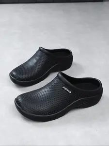 Unisex's Breathable Comfortable Sports Slippers, Lightweight Soft Sole Slippers, Fashionable Slippers for Daily Wear & Outdoor Wading, Boy