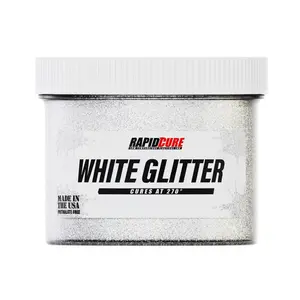 Rapid Cure White Glitter Screen Printing Plastisol Ink