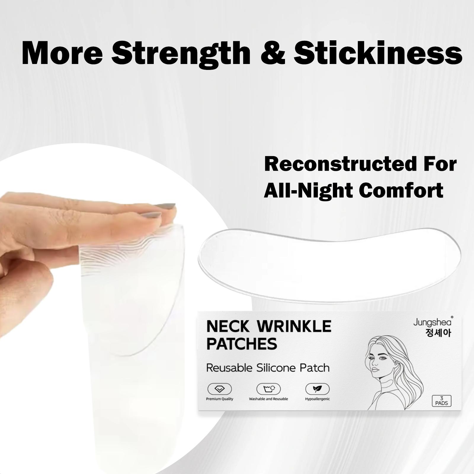 Hydrating Silicone Neck Wrinkle Patches Clear Reusable Neck Mask For Moisturizing Dry Skin Care Routine