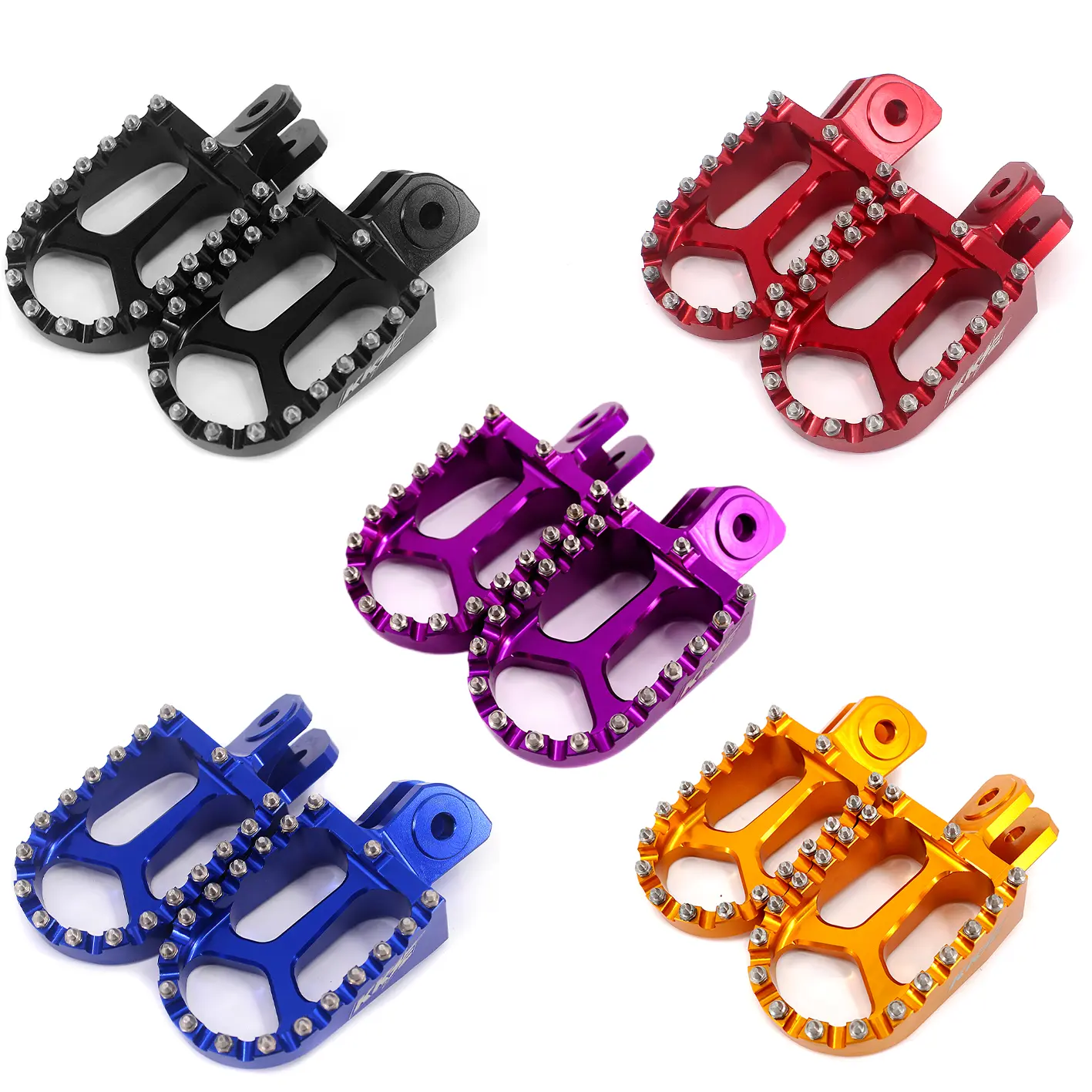 KKE Footrests Billet Foot Pegs for SurRon Light Bee X 2019-2024 & Segway X160/X260 Enhanced Stability & Durability Anodized Colors
