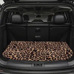1PC, non-slip stylish car trunk mat, classic brown leopard print camouflage design - durable polyester material, keeps the trunk dry and tidy, adds a sexy and wild leopard style to your car interior, car trunk protective mat, perfect for storage and decor
