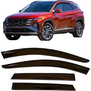 2022-2025 Tape-on Rain Guards for Hyundai Tucson Side Window Deflector Visors SE SEL N-Line XRT Limited Hybrid Durable Tinted Vent Shade 2023 2024