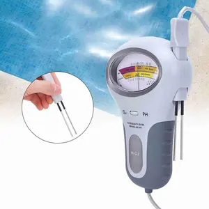 2-in-1 Chlorine&PH Meter Swimming Pool Tester, Handheld CL2 Level Meter Test Spa Water Quality Analysis Monitoring Monitor Analyzer