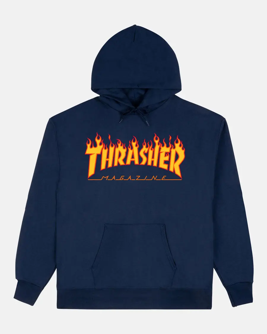 FLAME - HOODIE - NAVY