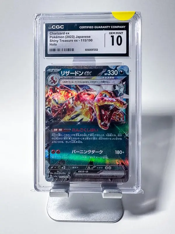 CGC Charizard EX Shiny Treasures JP 115/190 GEM MINT 10 Japanese Collectible Trading Card - TikTok Shop CGC Charizard EX Shiny Treasures JP 115/190 GEM MINT 10 Japanese Collectible Trading Card - TikTok Shop