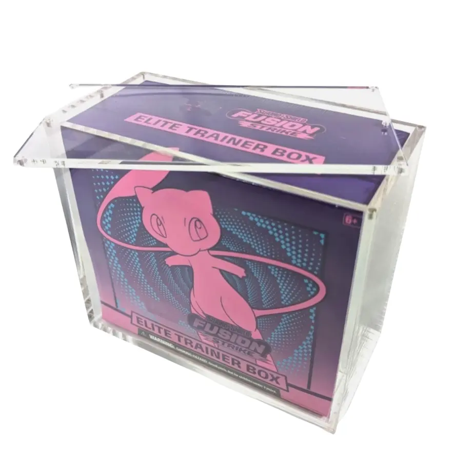 Stackable Acrylic Display Case, Compatible with Etb High-Quality Rectangular Storage Box, Collectibles Box, Magnetic Closure Design, Transparent Durable Organizer, Memorabilia Box