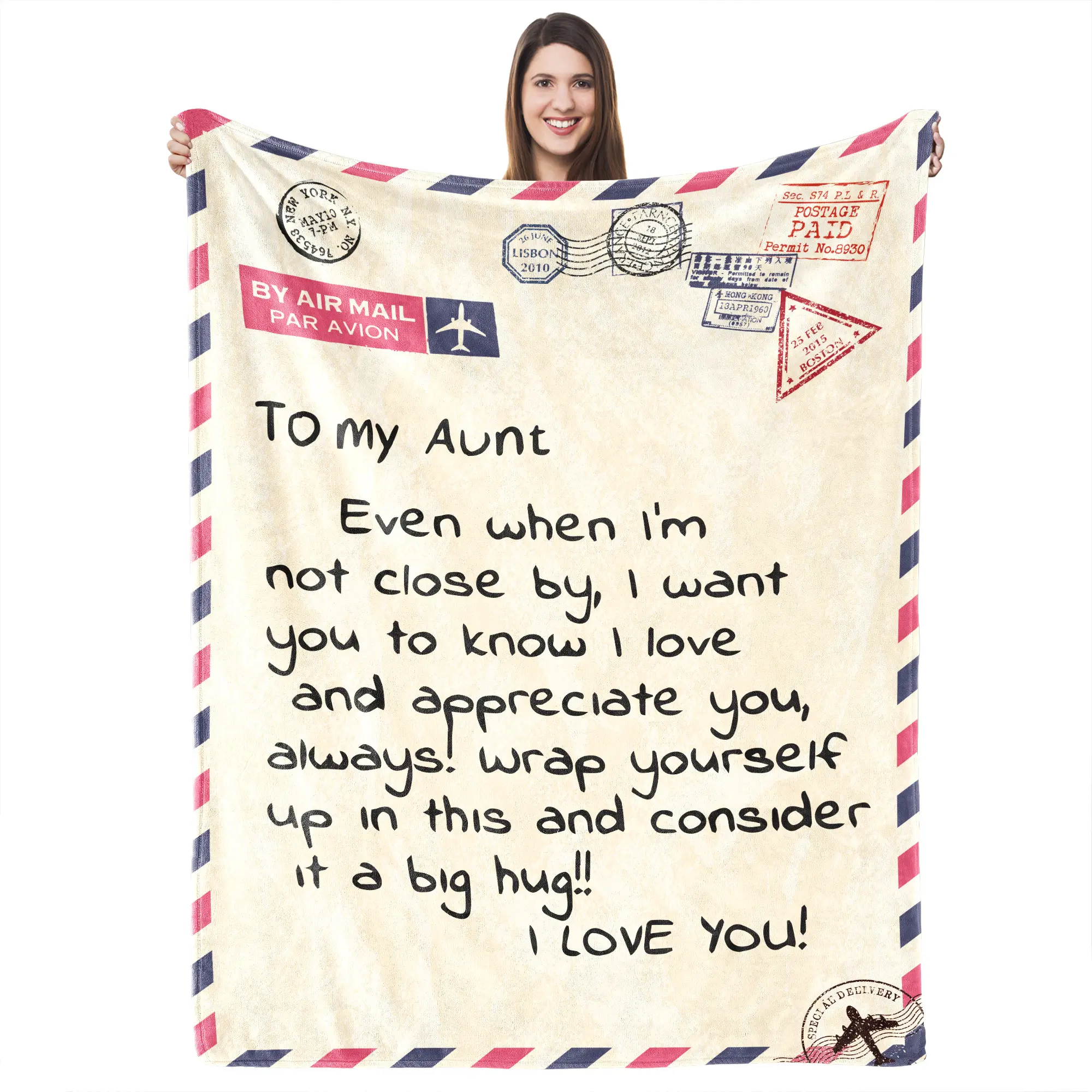 Mother's Day Soft Throw Blanket Gifts for Aunt, Birthday Mother's Day Blanket for Best Aunt Ever, Auntie Gifts from Nieces and Nephews, Auntie Gift Ideas 55"x70"