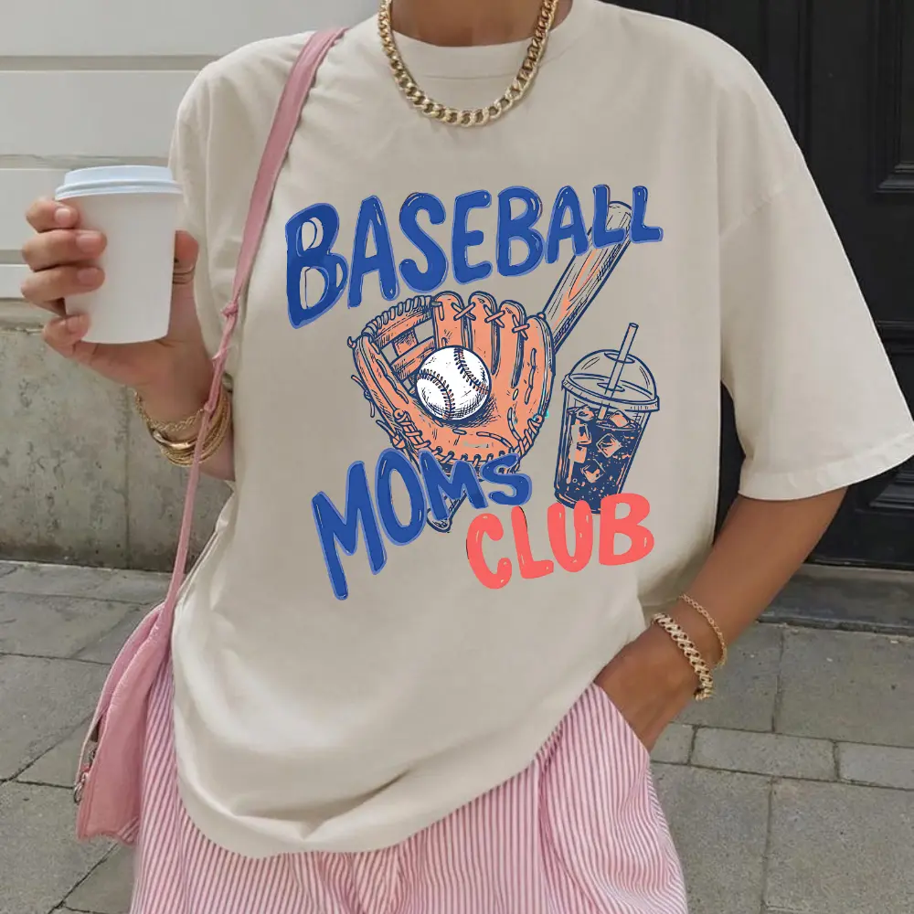 Comfort Colors Baseball Moms Club T-Shirt, Trendy Game Day Doodle Baller, Mom Shirt