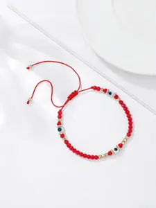 Fashionable and trendy personality glass eyes red string bracelet, suitable for daily wear, vacations, dates, and other occasions, and also makes a delightful and exquisite small gift, Xoxo Style Bracelet