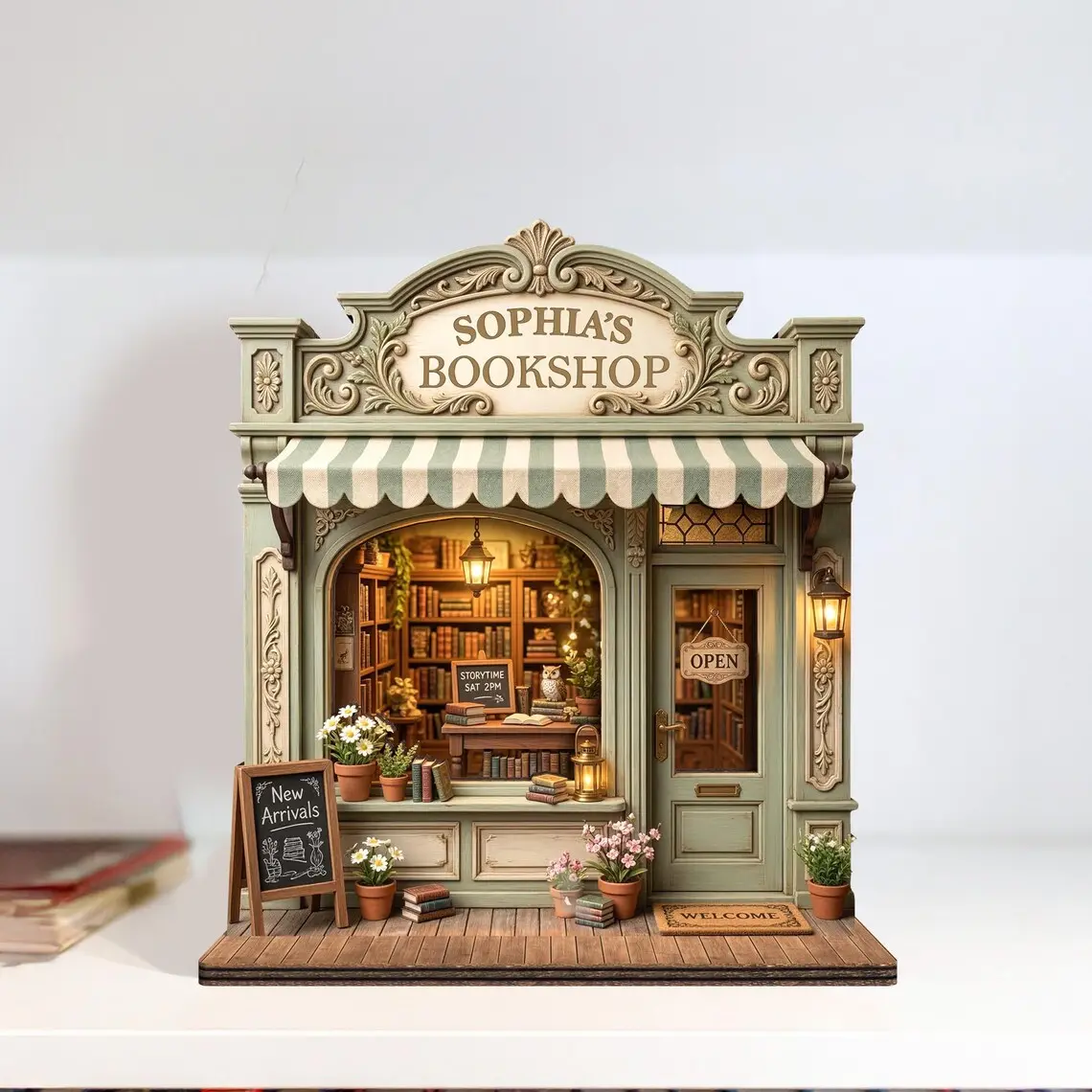 Personalized Bookshop Wood Sign, Reading Nook Bookshelf Decor, Library Bookish Book Lover Gifts, Booktown Cafe, Bookish Things, Bookshelf Decor, Bookshelf Trinkets