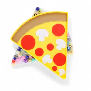 Pizza Slice Picky Pad and Tray- Satisfy Your Urge to Pick, Pop and Peel Stress-Free!