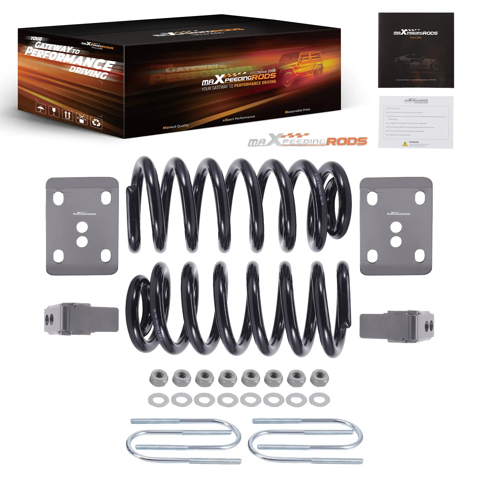 3 Lowering Coil Springs 5 Drop Axle Flip Kit compatible for Ford F100 F150 2WD 1980-1996