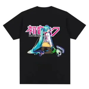 Hatsune Miku Anime Unisex T-Shirt for Fans – Stylish Graphic Tee for Men and Women, Perfect Anime Gift