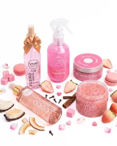 Vive Beauty Lilac Seduction Body Kit – Pure Seduction Body Butter, Strawberry Scrub, Coconut Oil, Euphoria Shimmer & Celestial Dream Mist